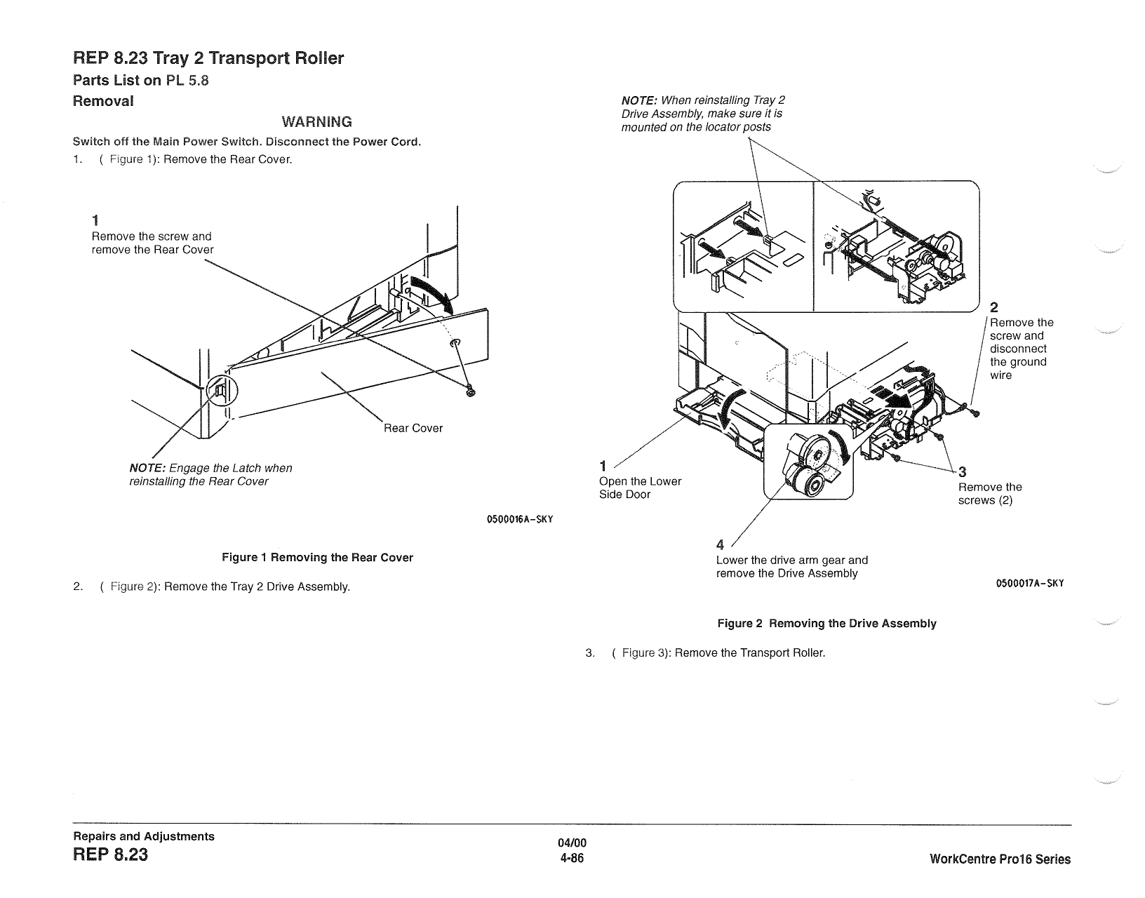 Xerox WorkCentre Pro-16 Parts List and Service Manual-4